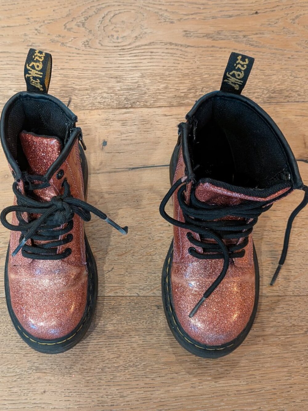 Dr. Martens 1460 Pink Glitter Boots